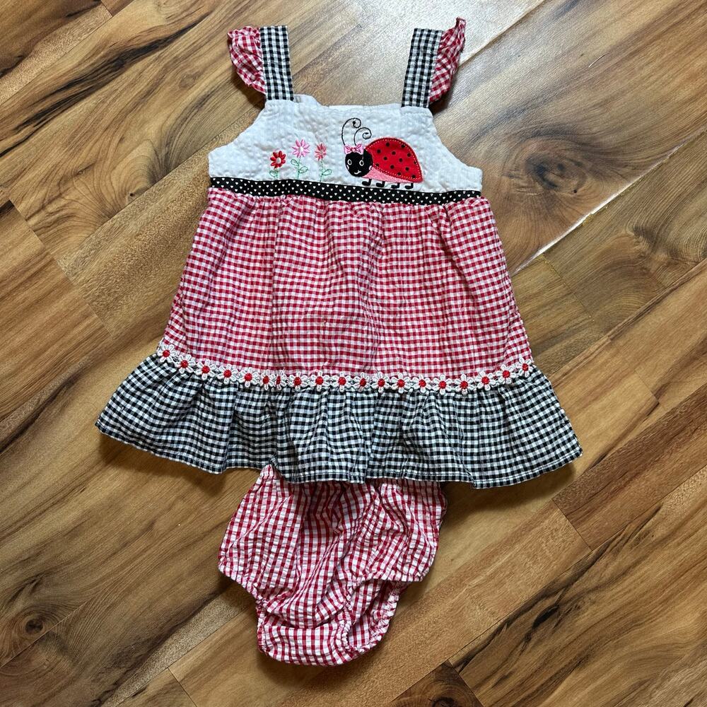 Nanette Kids Seersucker Dress Set Size 3T